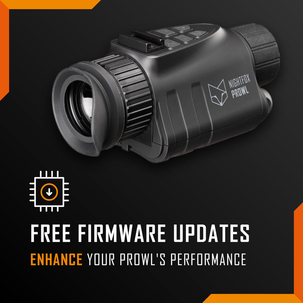 Nightfox Prowl wide 54-degree view captures wide surroundings for safer night walking.