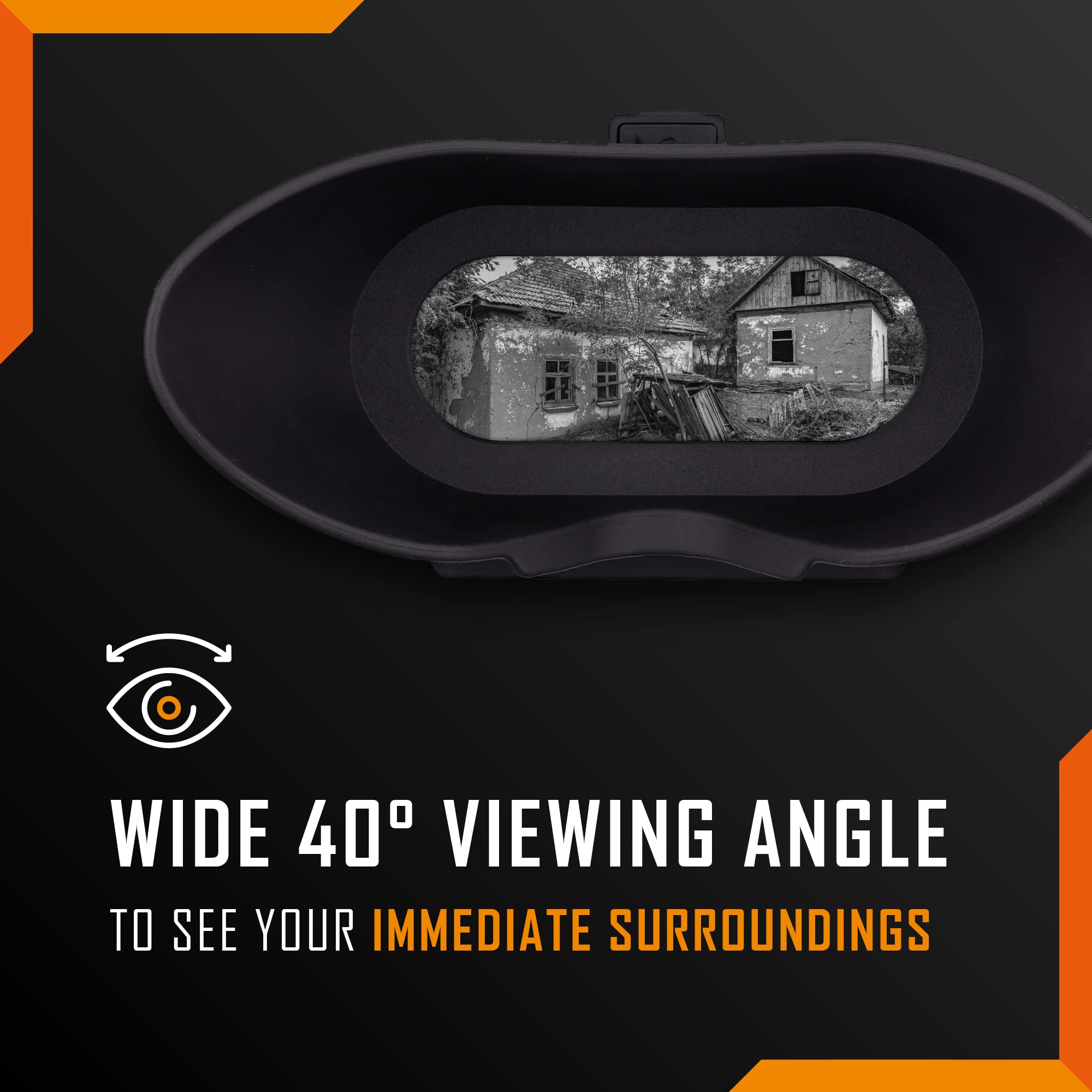 Nightfox Swift 1x lens with 40° FOV offers broad night vision.