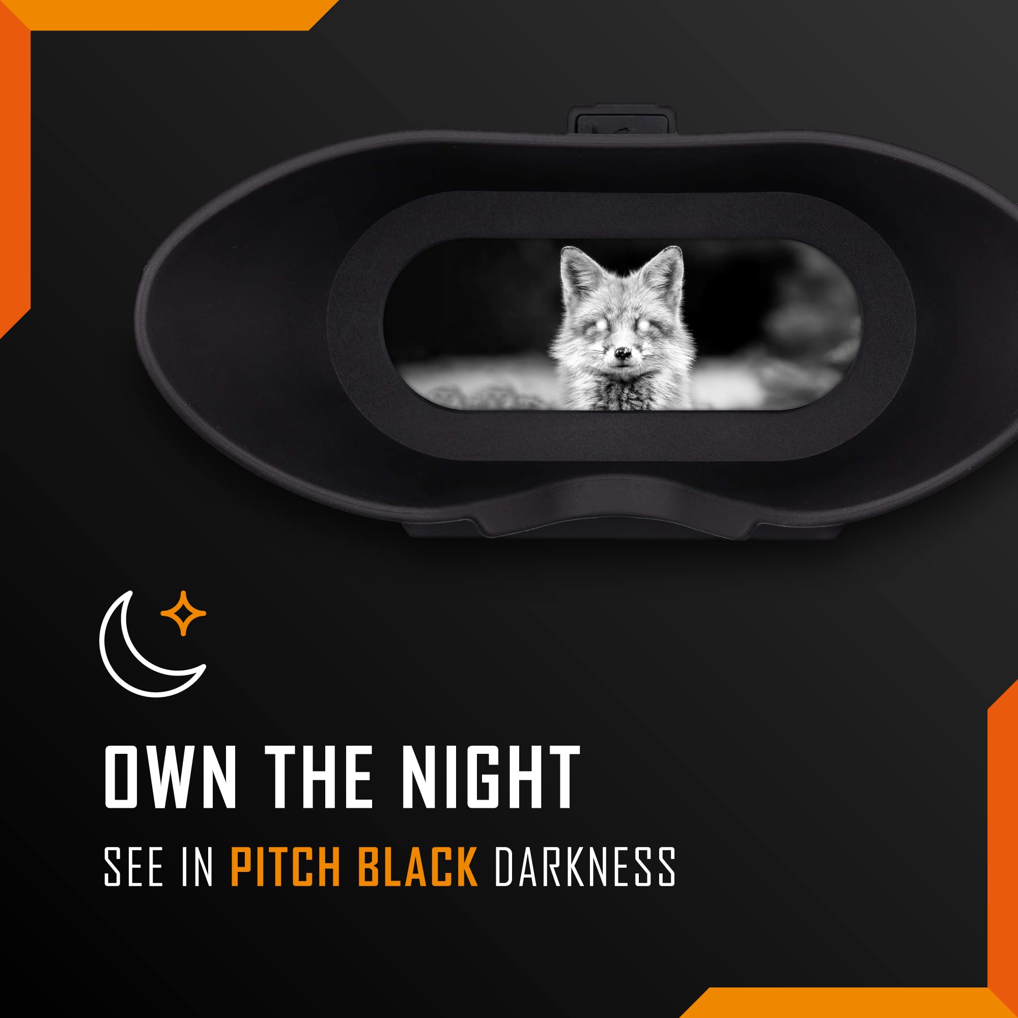 Nightfox Swift 2x digital zoom provides flexible viewing range.