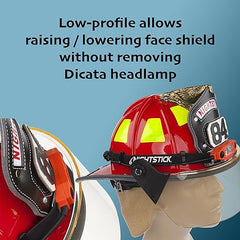 Nightstick DICATA XPP-5462RX low-profile design fits close helmet mounting.