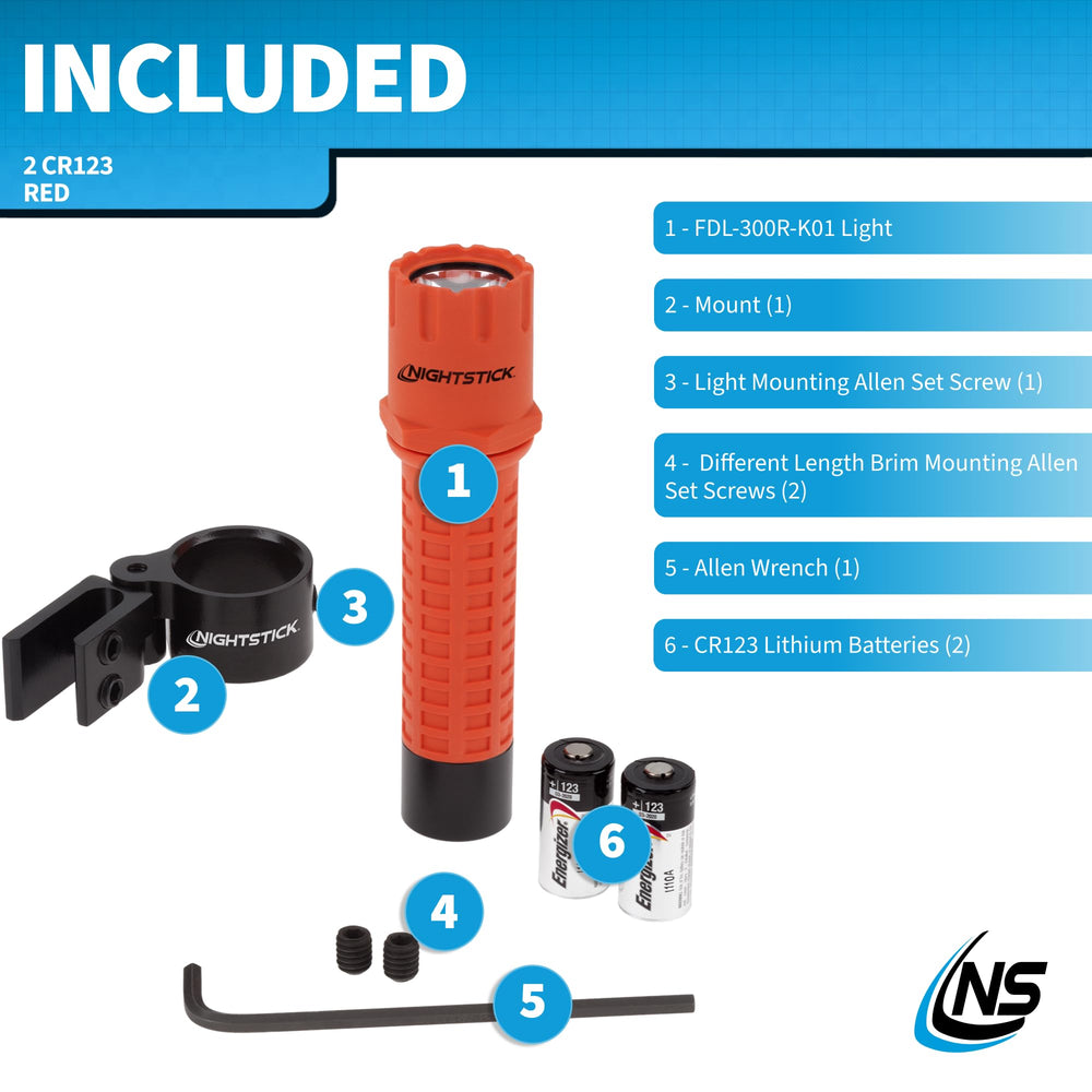 Nightstick FDL-300R-K01 recreation and outdoor use in night scenarios.