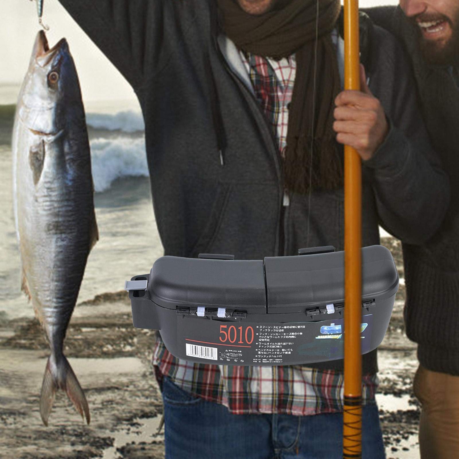 Open waist bag showing removable dividers
