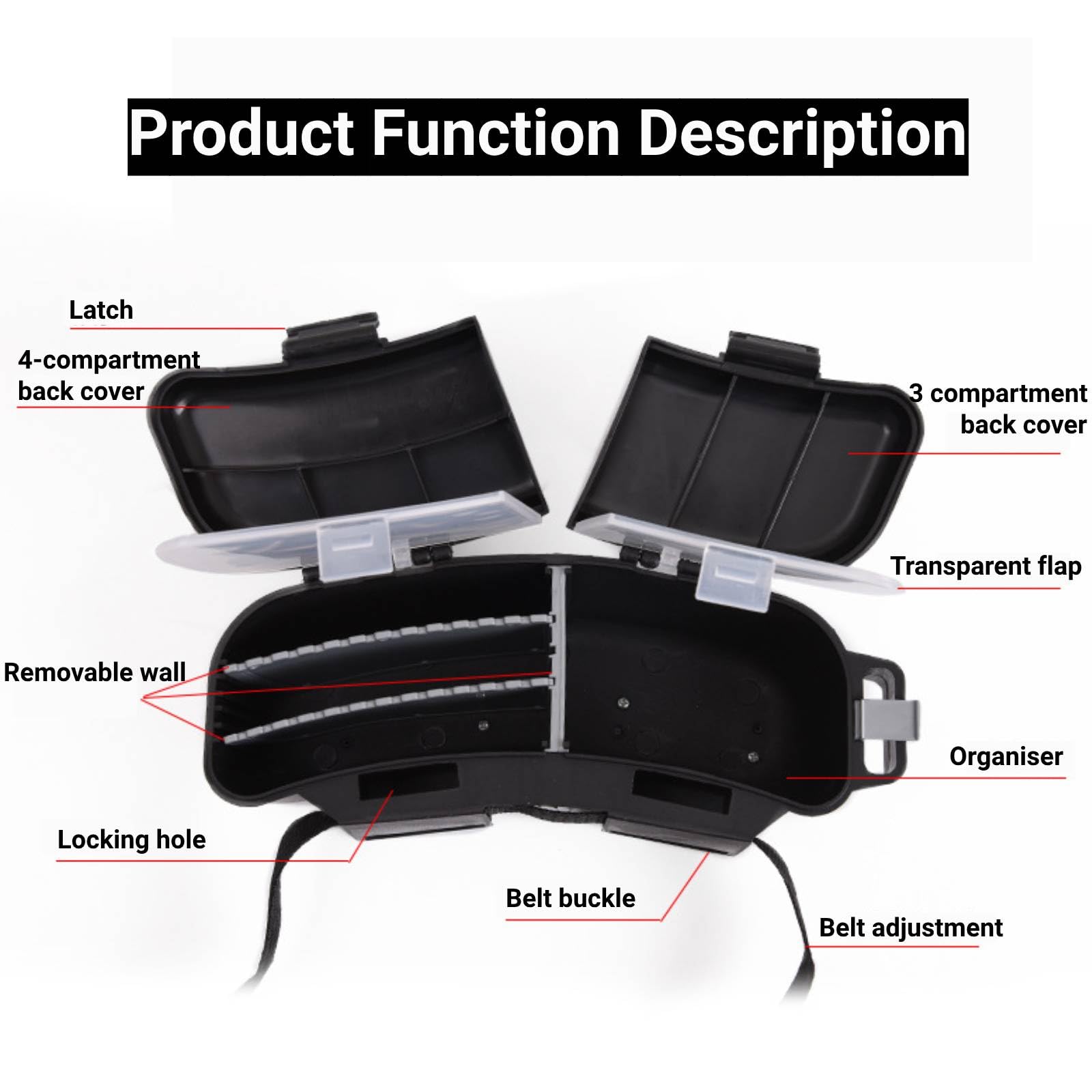Adjustable waist strap with buckle