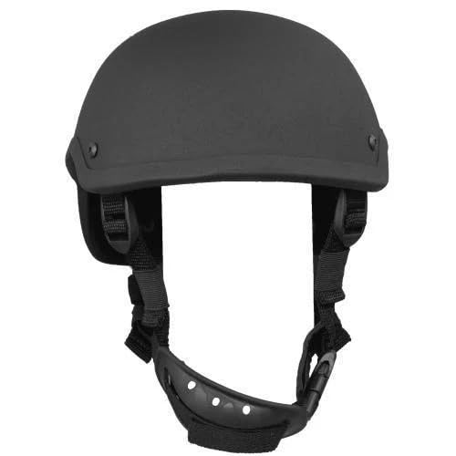 NIJ Level IIIA helmet black small side view showing compact silhouette