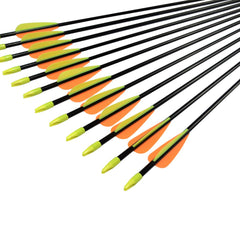 NIKA ARCHERY arrows with outside plastic nock for quick setup and reuse.