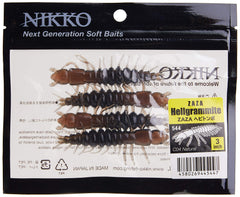 NIKKO Hellgrammite 3in floating action showcases buoyant presentation for subsurface fishing.