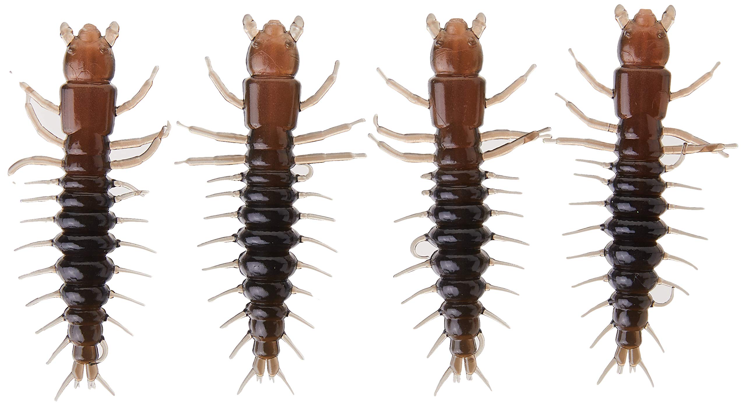 NIKKO Hellgrammite 3in natural 4pack close-up showing lifelike form and durable material.