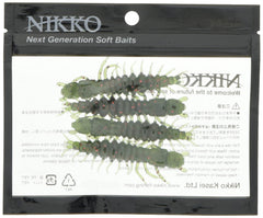 NIKKO Hellgrammite 3-inch Watermelon Red Flake lure, floating and scented for easier bites.