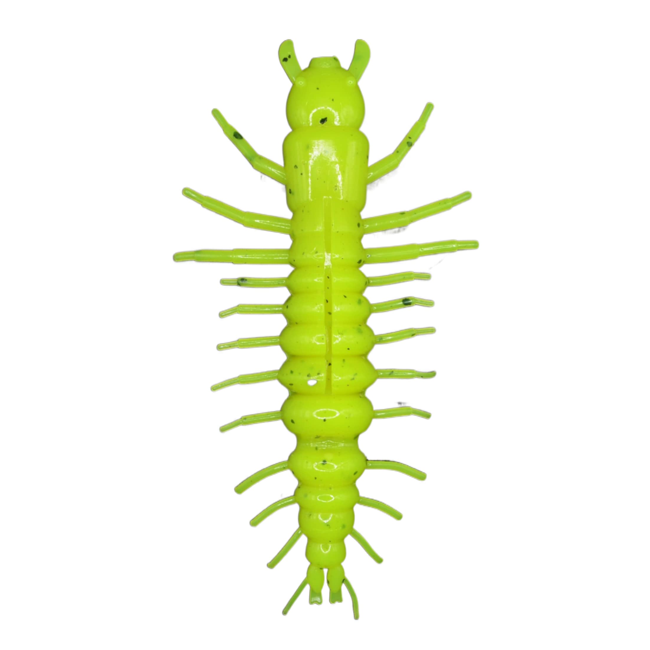 NIKKO Hellgrammite 4.25-inch chartreuse lure with floating action for lifelike movement