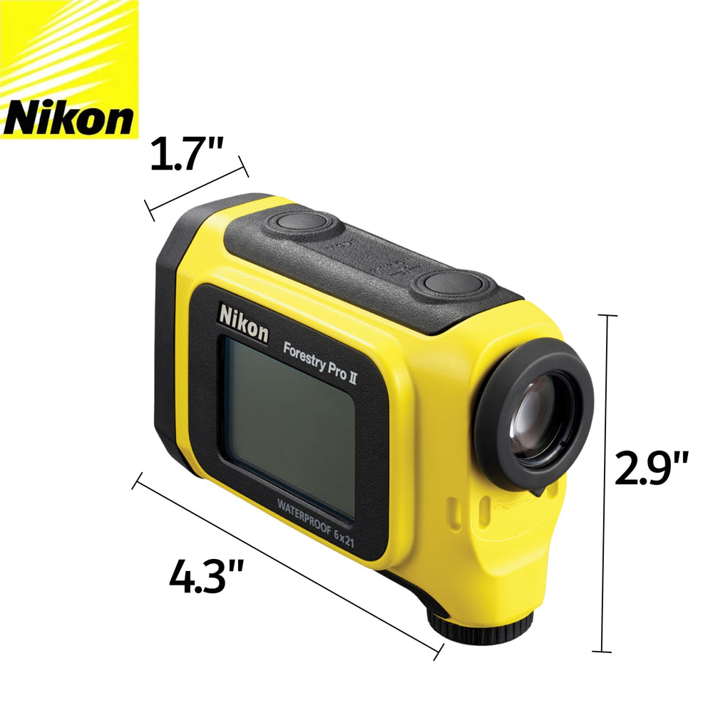 Nikon Forestry Pro II external LCD display shows all results clearly for fast analysis