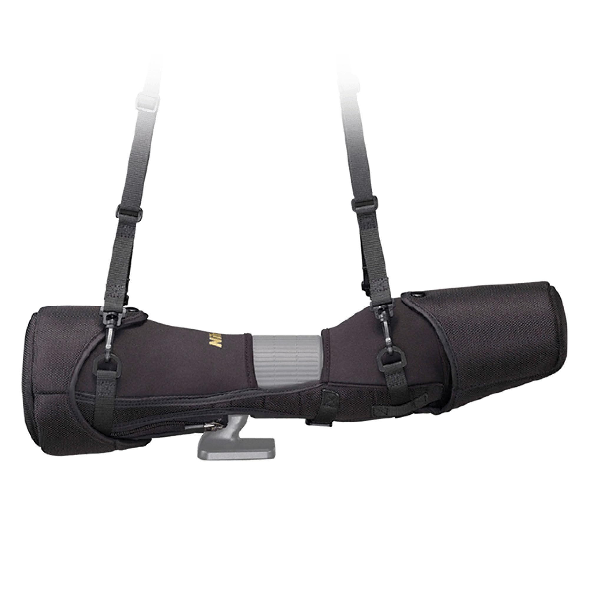 Nikon Monarch 20-60x82 ED spotting scope in the field for birdwatching and distant observation.