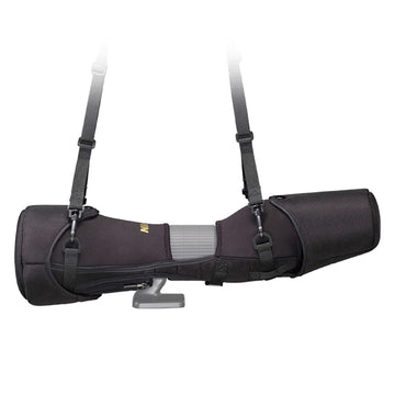Nikon Monarch 20-60x82 ED spotting scope in the field for birdwatching and distant observation.