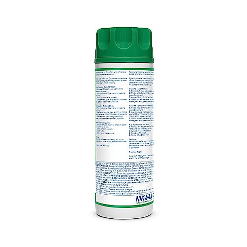 Nikwax Tech Wash application guides easy wash-in cleaning for jackets.