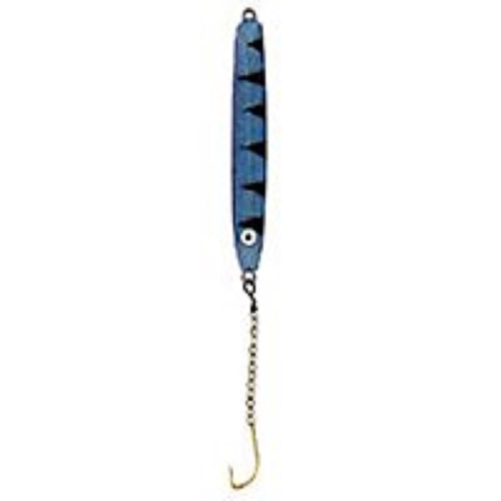 Nils Master Glow Fire Tiger lure for ice fishing with glowing visibility