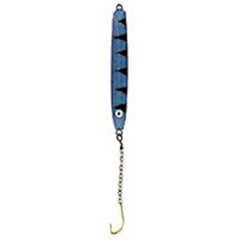 Nils Master Glow Fire Tiger lure for ice fishing with glowing visibility
