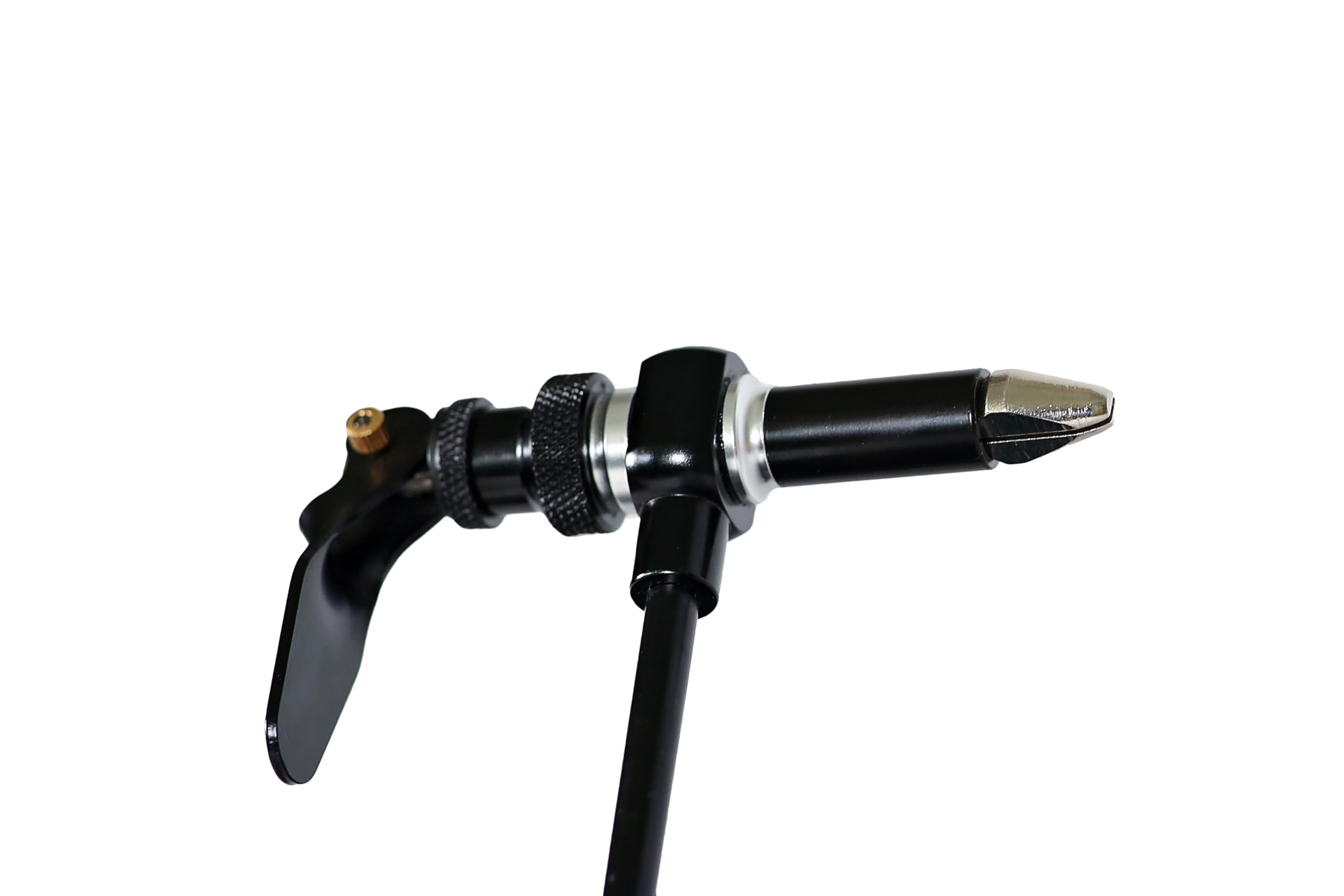 Vise in use with a fly being tied