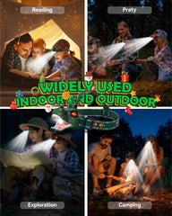 Niovexium LED headlamp beams bright light for camping and hiking