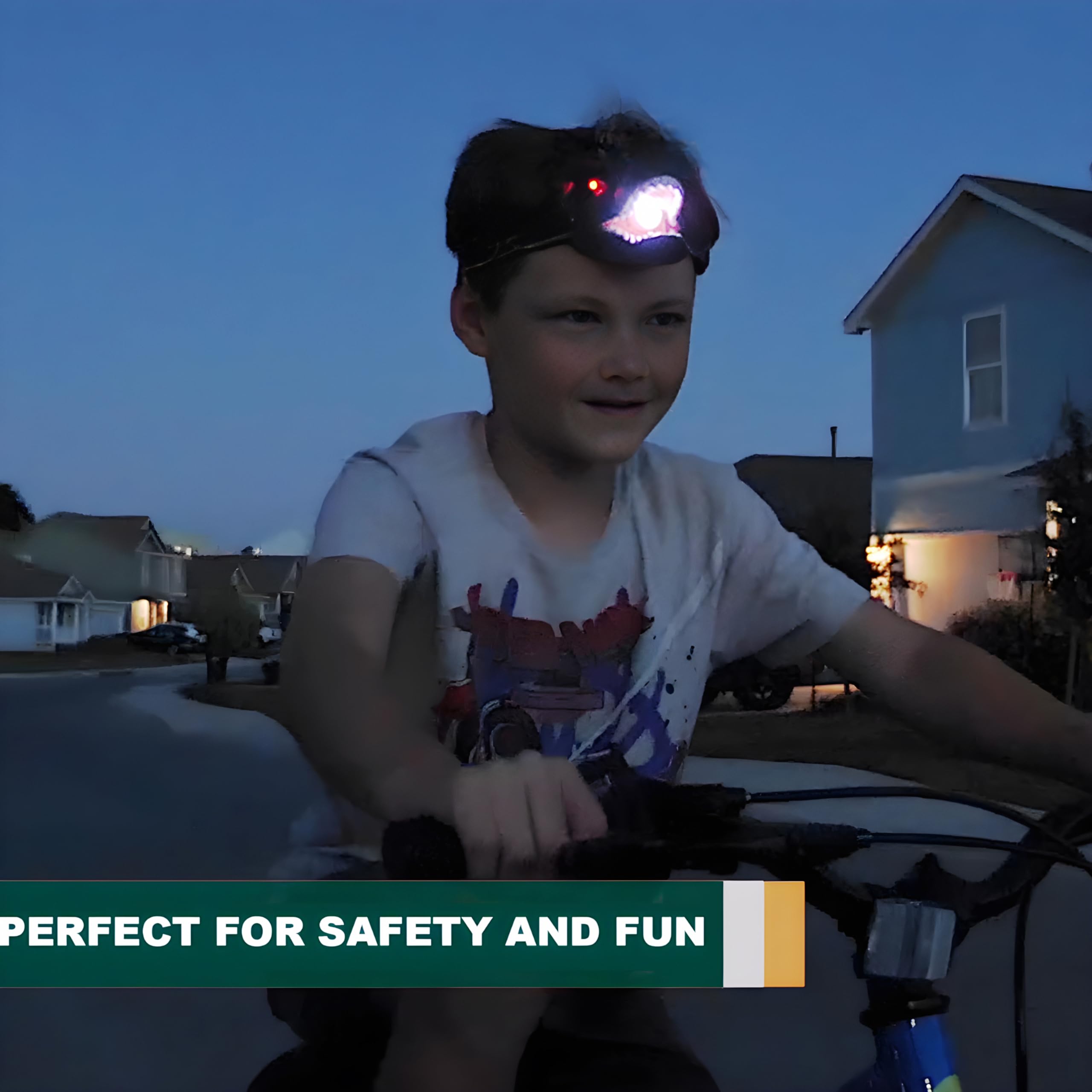 Niovexium headlamp with adjustable band fits kids and adults for comfort