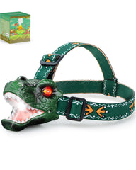 Niovexium LED T-Rex headlamp roars for playful nighttime adventures
