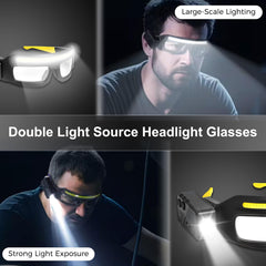 NIRIAHO glasses in spotlight mode for focused task lighting