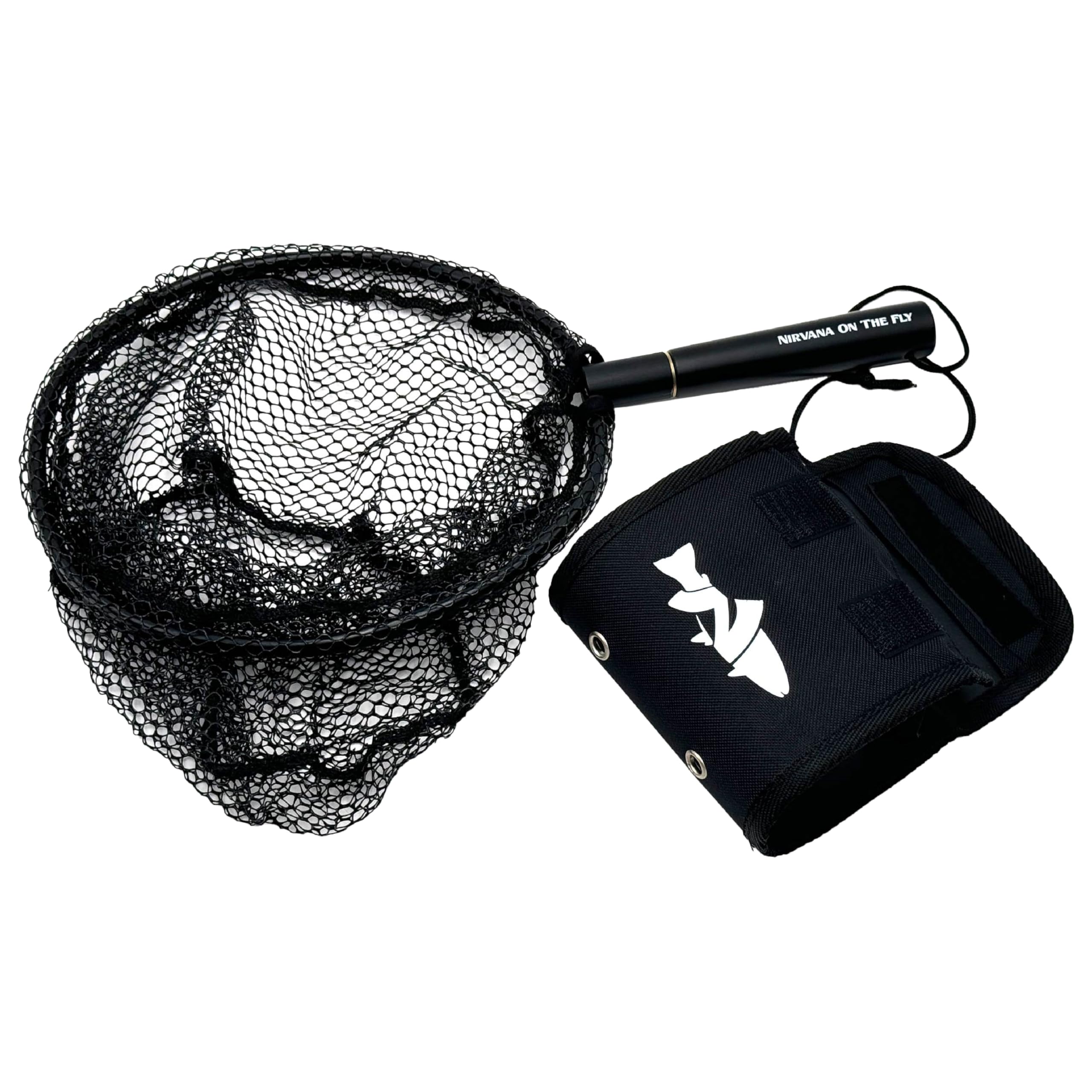 Nirvana Folding Fishing Net Damo 25cm with Rubber Coated Netting