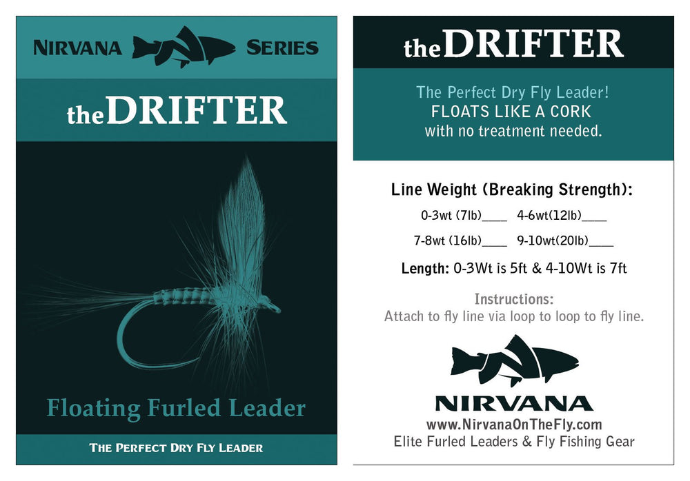 NIRVANA theDRIFTER furled leader 7ft boosts long-distance accuracy.