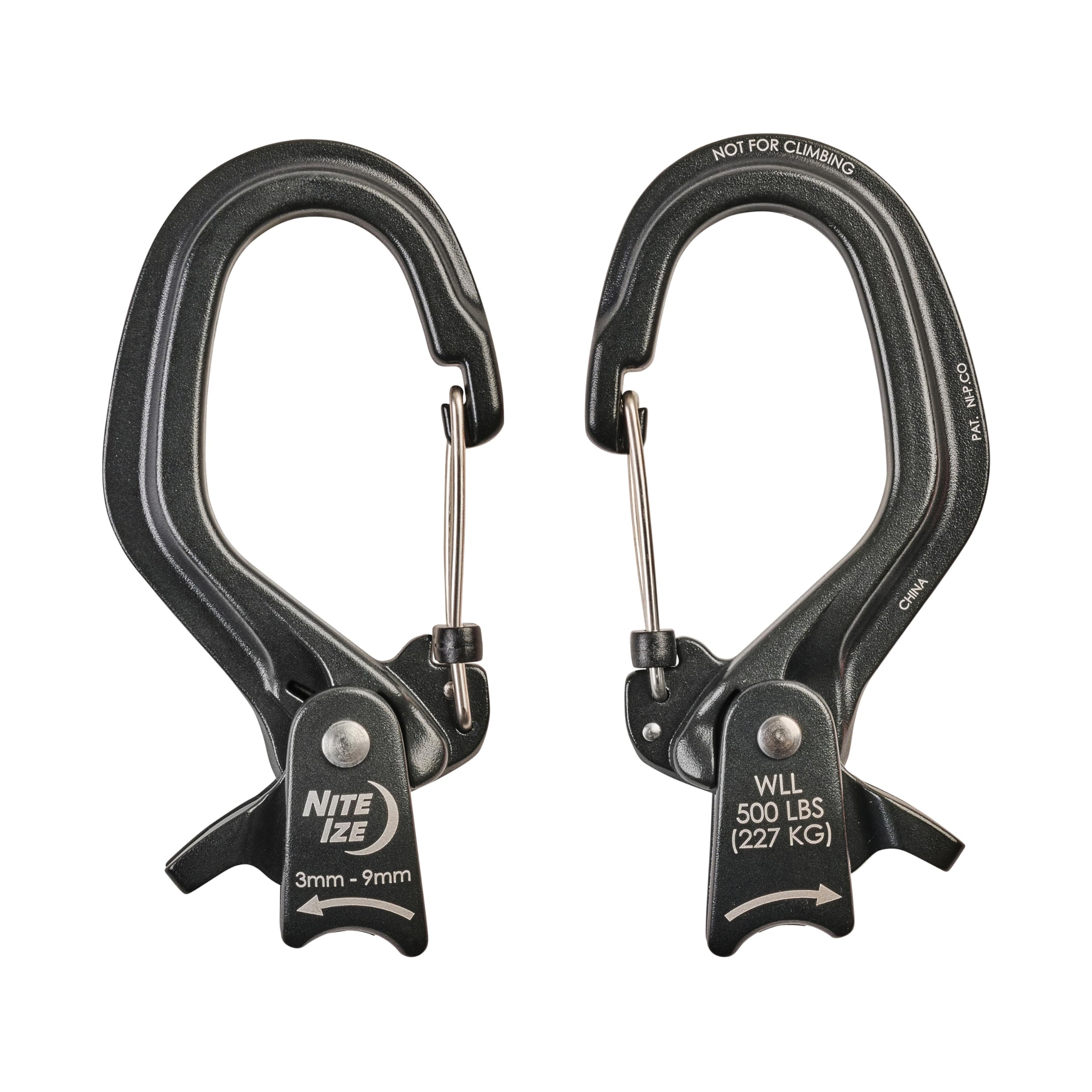 Nite Ize CamJam SlideLock supports 3–6 mm rope for versatile securing