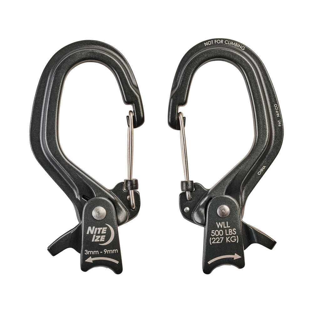 Nite Ize CamJam SlideLock supports 3–6 mm rope for versatile securing
