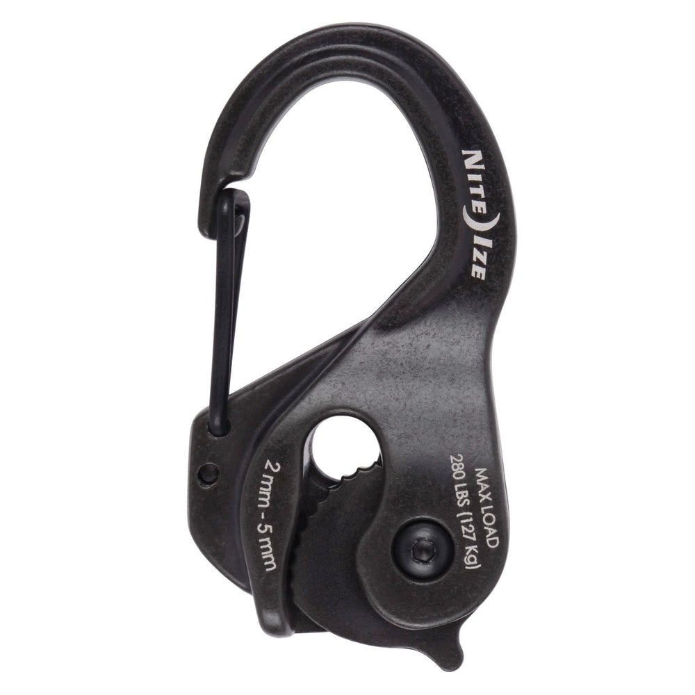 Nite Ize CamJam XT black cast aluminum body for durability.