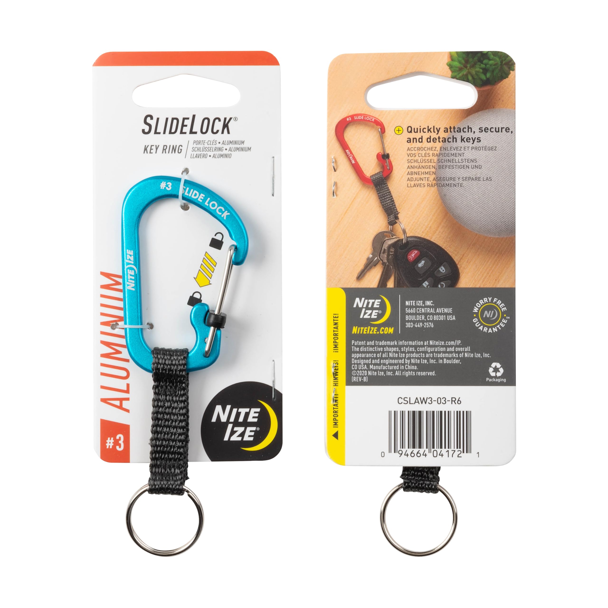 Travel-friendly locking carabiner helps keep valuables secure on the go.