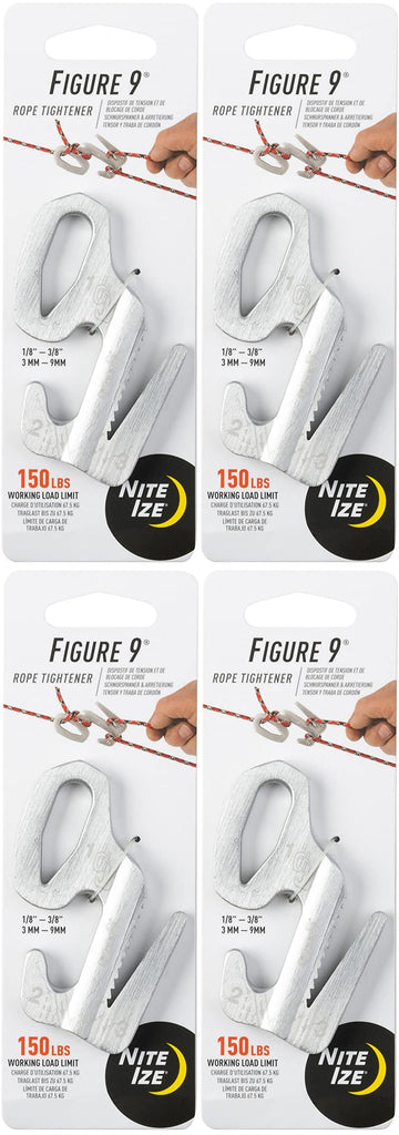 Nite Ize Figure 9 rope tightener assembly view for quick tie-downs