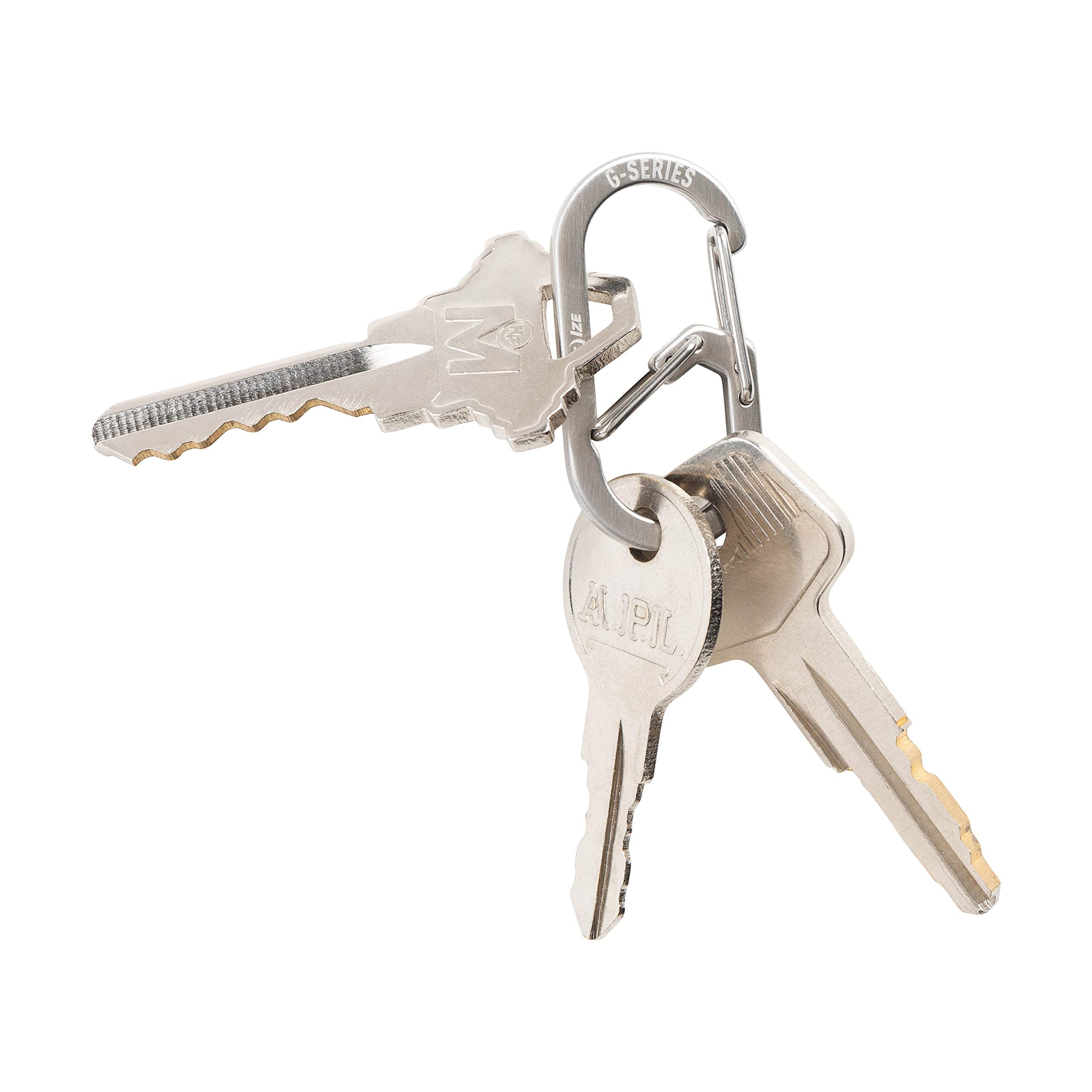 Nite Ize G-Series dual chambers help organize keys efficiently.
