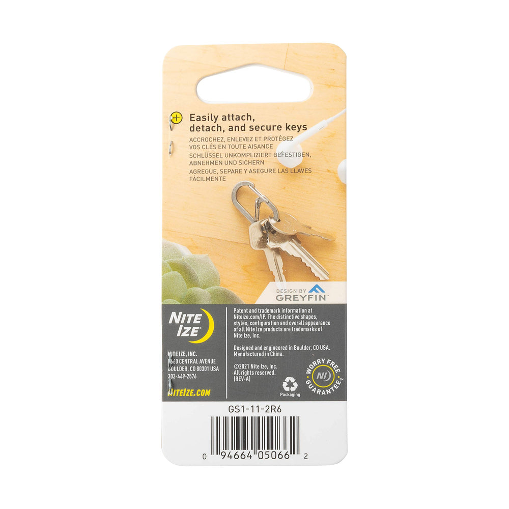 Nite Ize G-Series durable carabiner supports everyday key management.