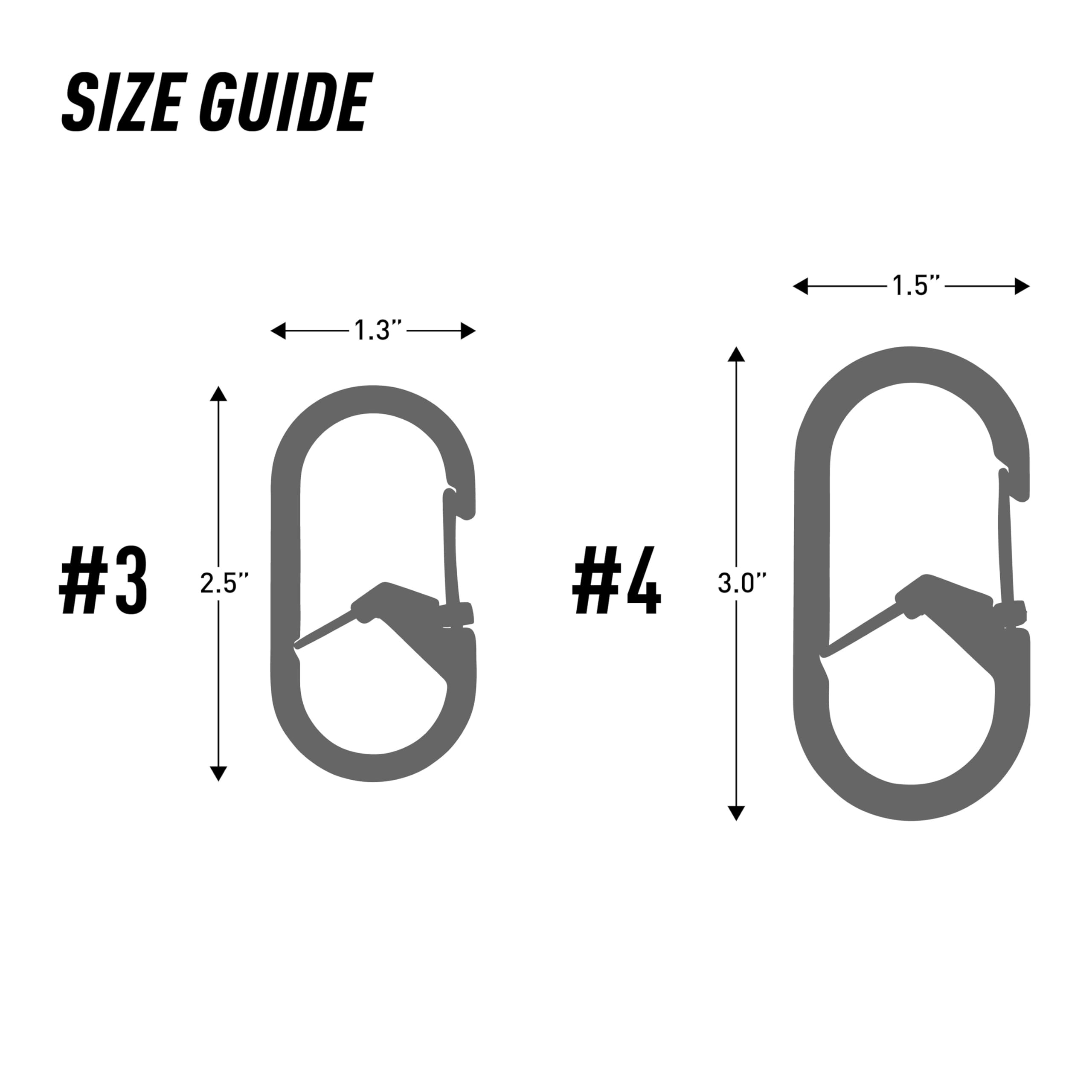 Nite Ize G-Series SlideLock carabiner with outer SlideLock gate ensures secure attachment.