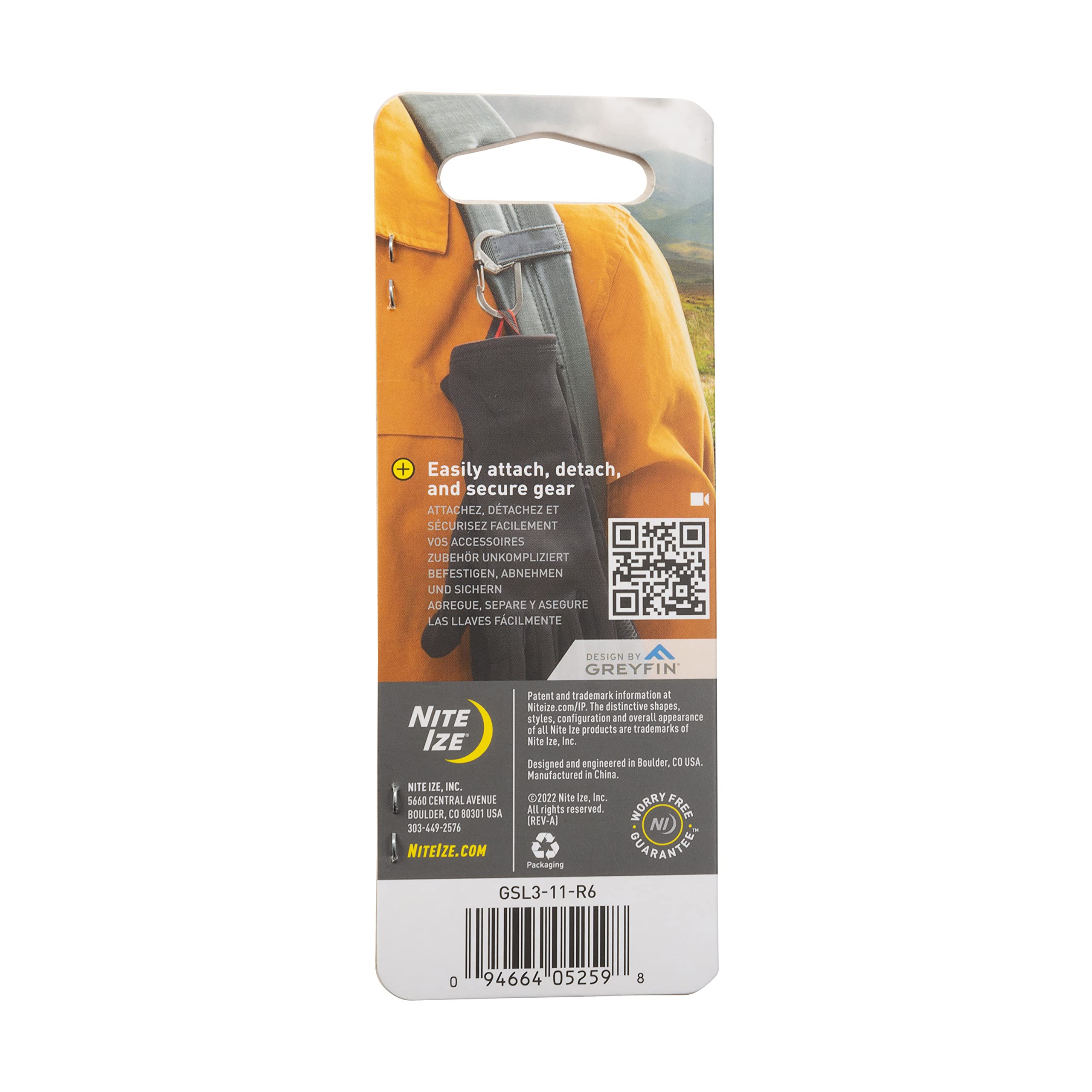 Outer lock on the G-Series SlideLock #3 prevents accidental opening during activity.