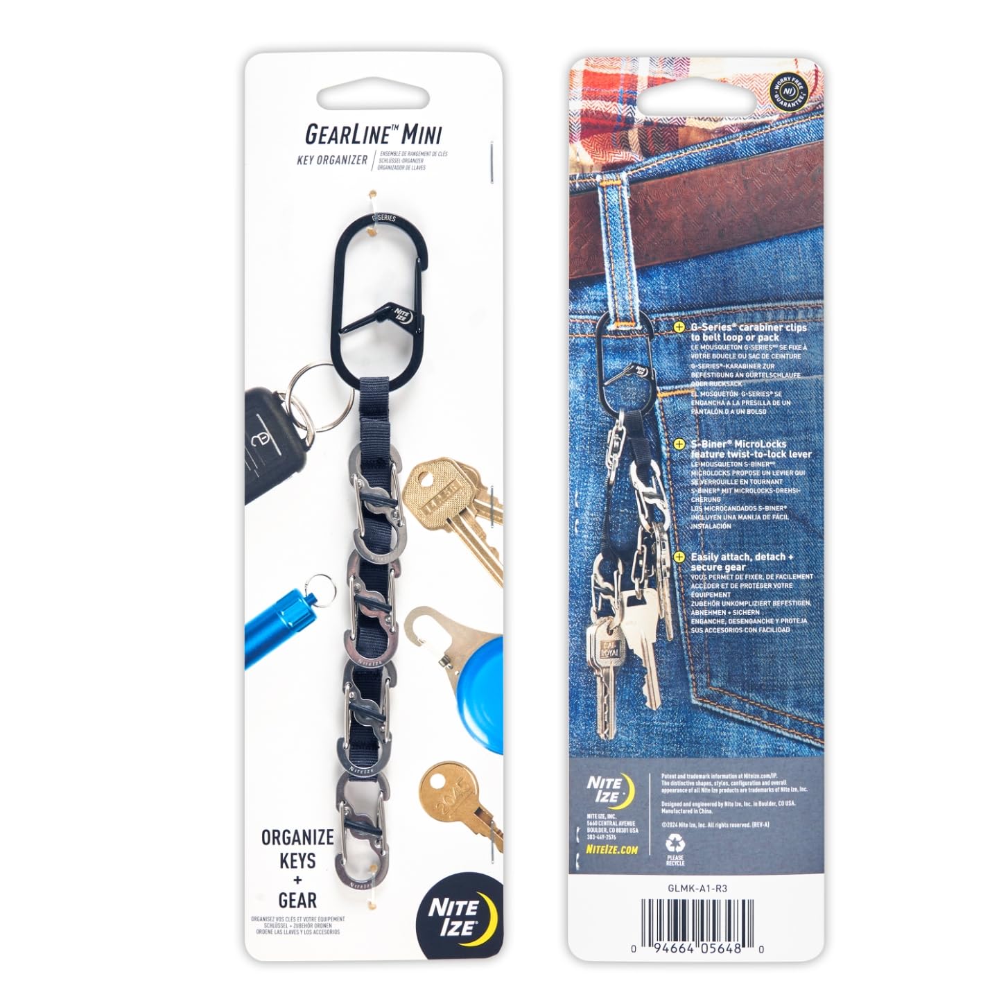 Nite Ize GearLine Mini compact design suits everyday carry and travel