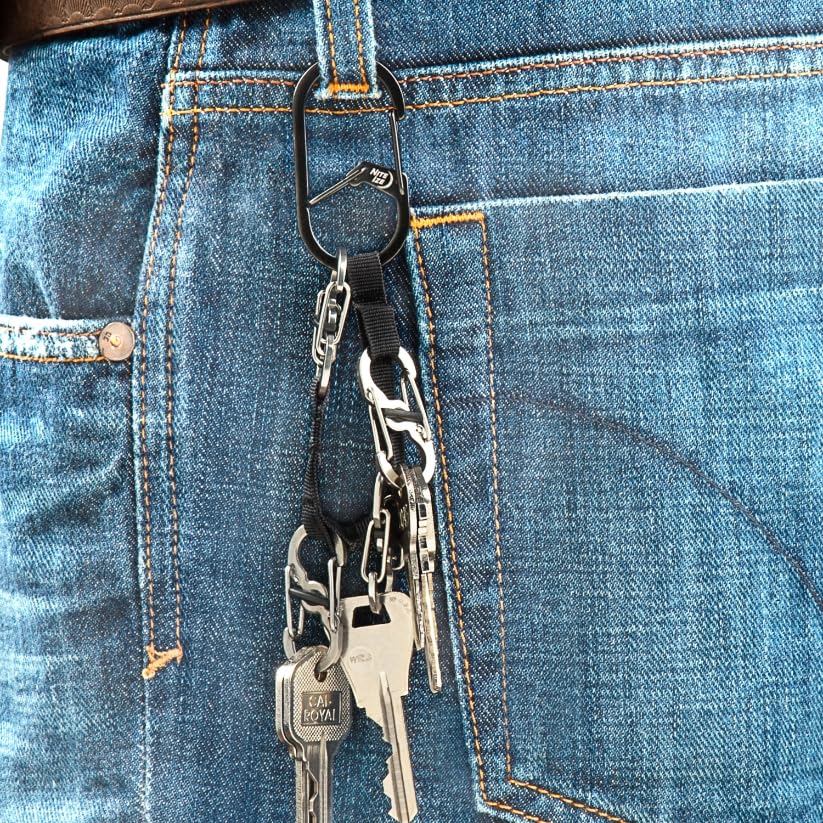 Nite Ize GearLine Mini daisy chain layout keeps gear organized for outings