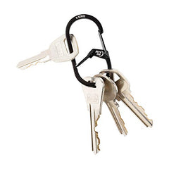 Nite Ize GS2-01-R6 carabiner with two chambers keeping keys secured.