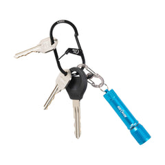 Nite Ize GS3-01-R6 stainless steel body withstands daily wear while securing keys.