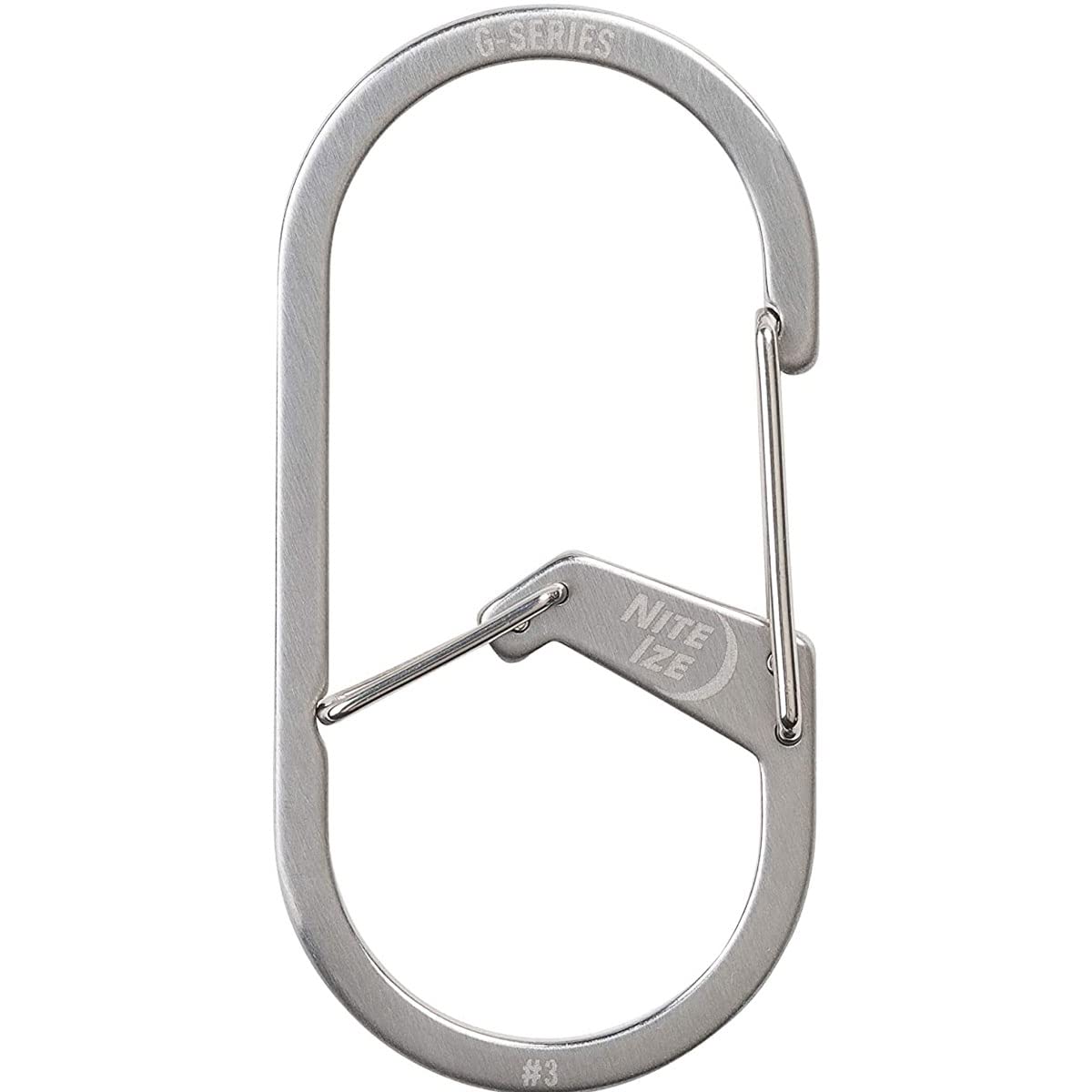 Nite Ize GS3-11-R6 front view shows dual chambers for secure key storage