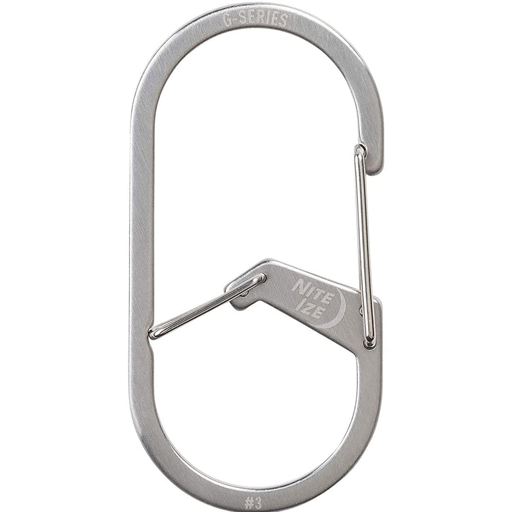 Nite Ize GS3-11-R6 front view shows dual chambers for secure key storage