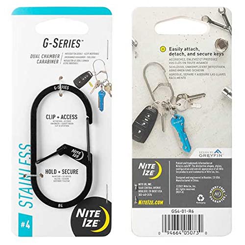 Nite Ize GS4-01-R6 secure retention prevents accidental disengagement.