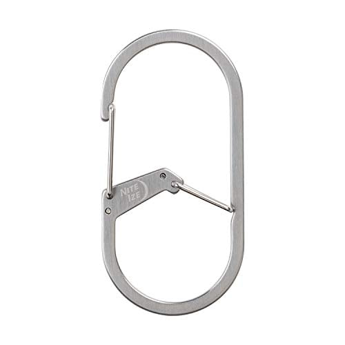 Sturdy stainless steel GS4-11-R6 carabiner with dual chambers for added security