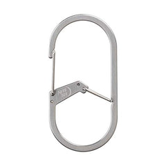 Sturdy stainless steel GS4-11-R6 carabiner with dual chambers for added security