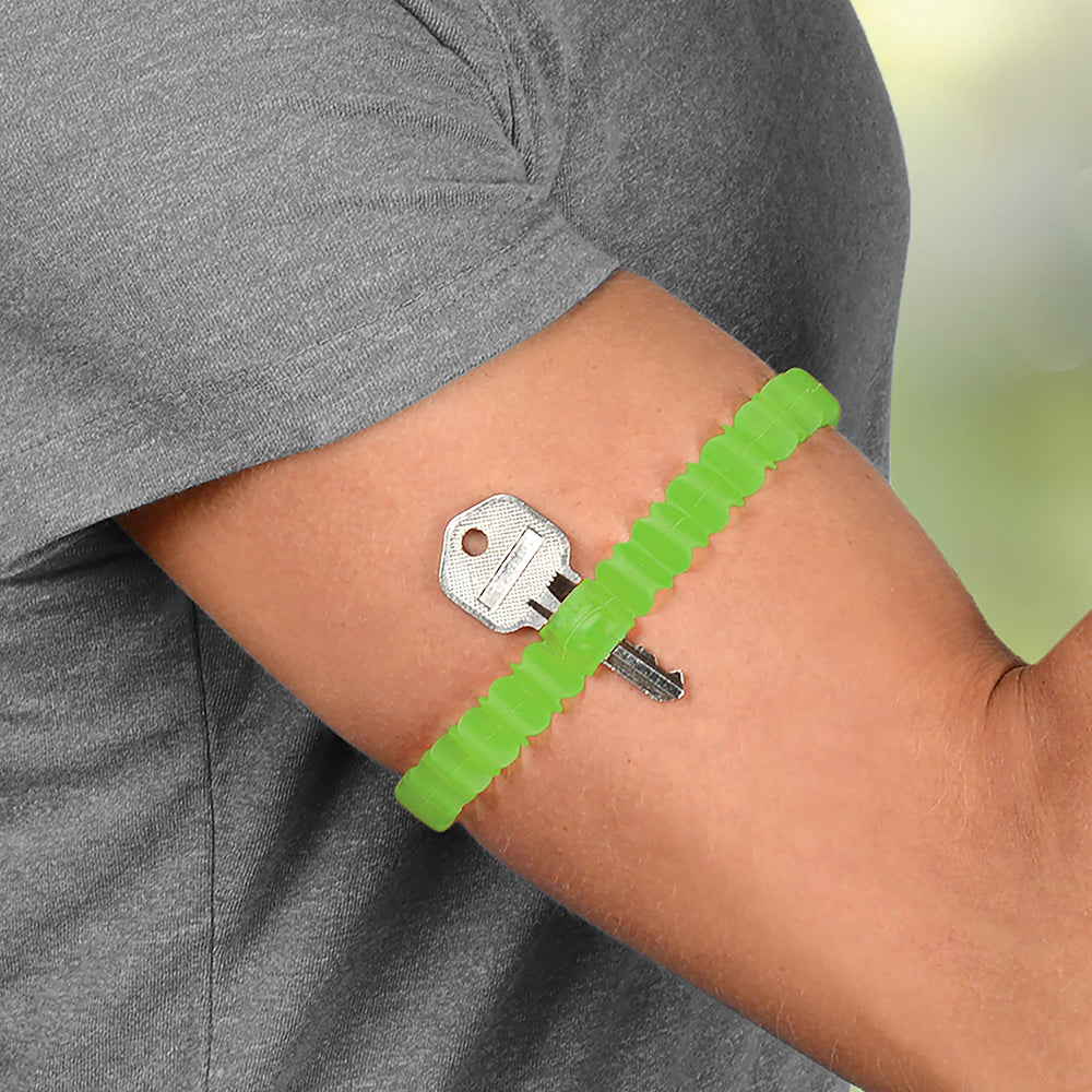 Nite Ize Key Band-It allows keys to dangle or sit flush on the wrist