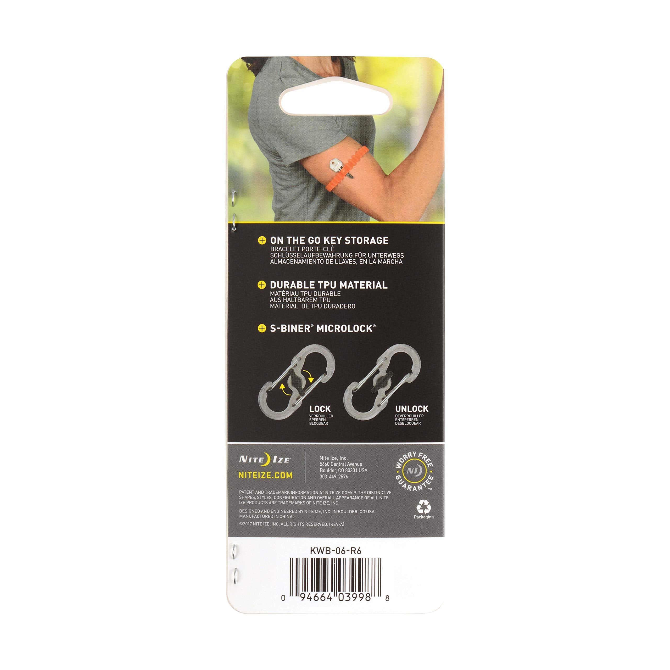 Nite Ize Key Band-It integrated key slot secures a single key