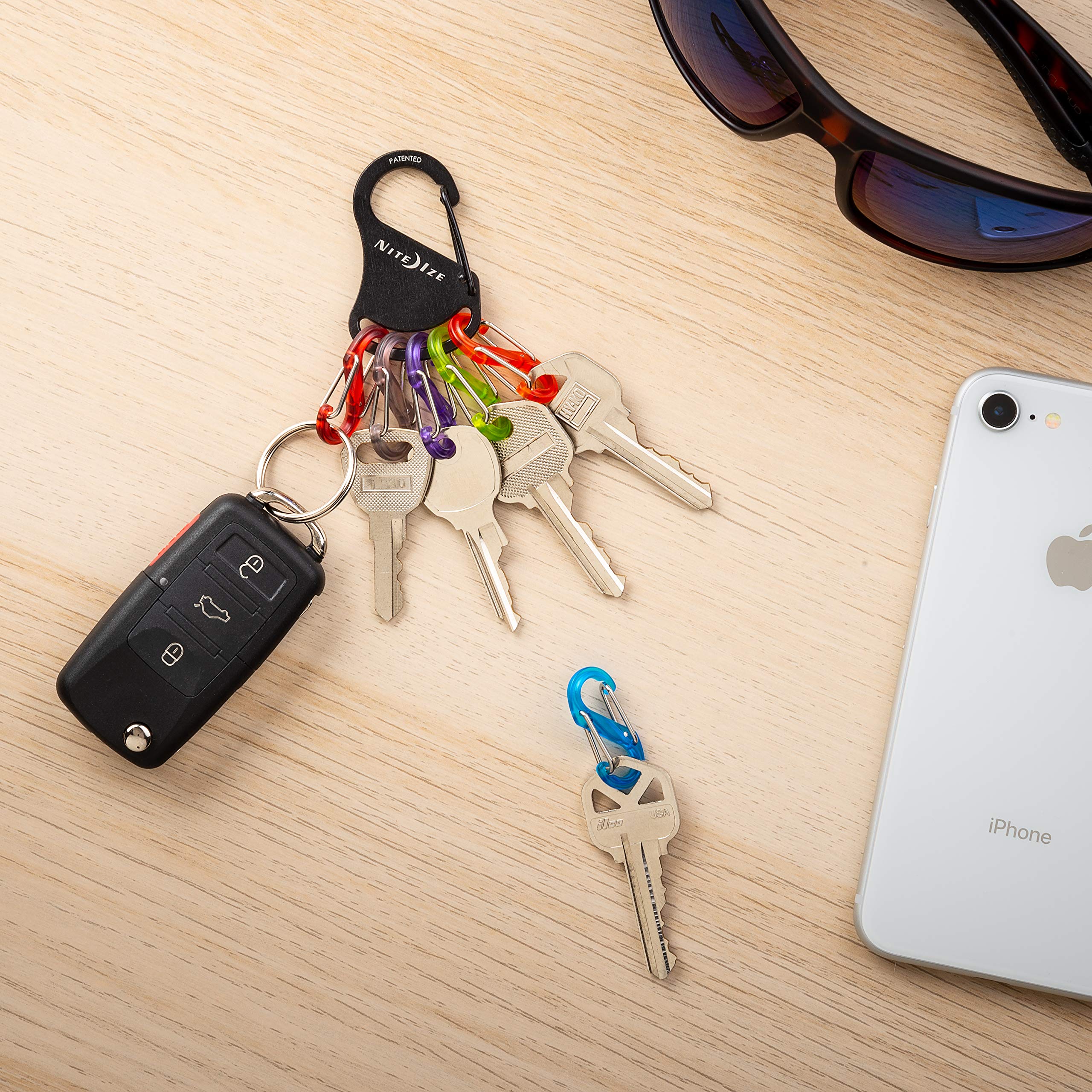 Nite Ize KeyRack keeps purse or jacket keys neatly separated.