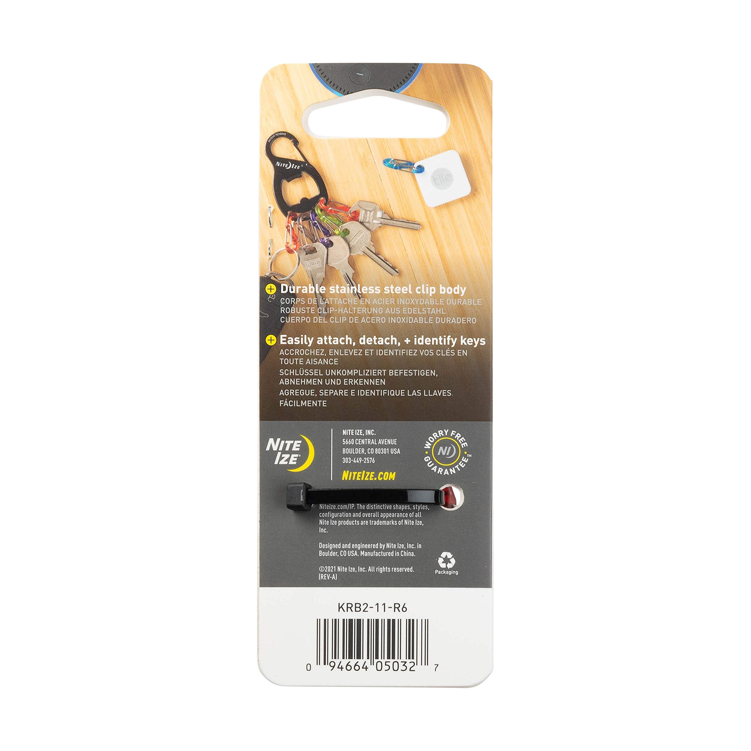 Nite Ize KeyRack Plus S-Biner compact design for daily carry.