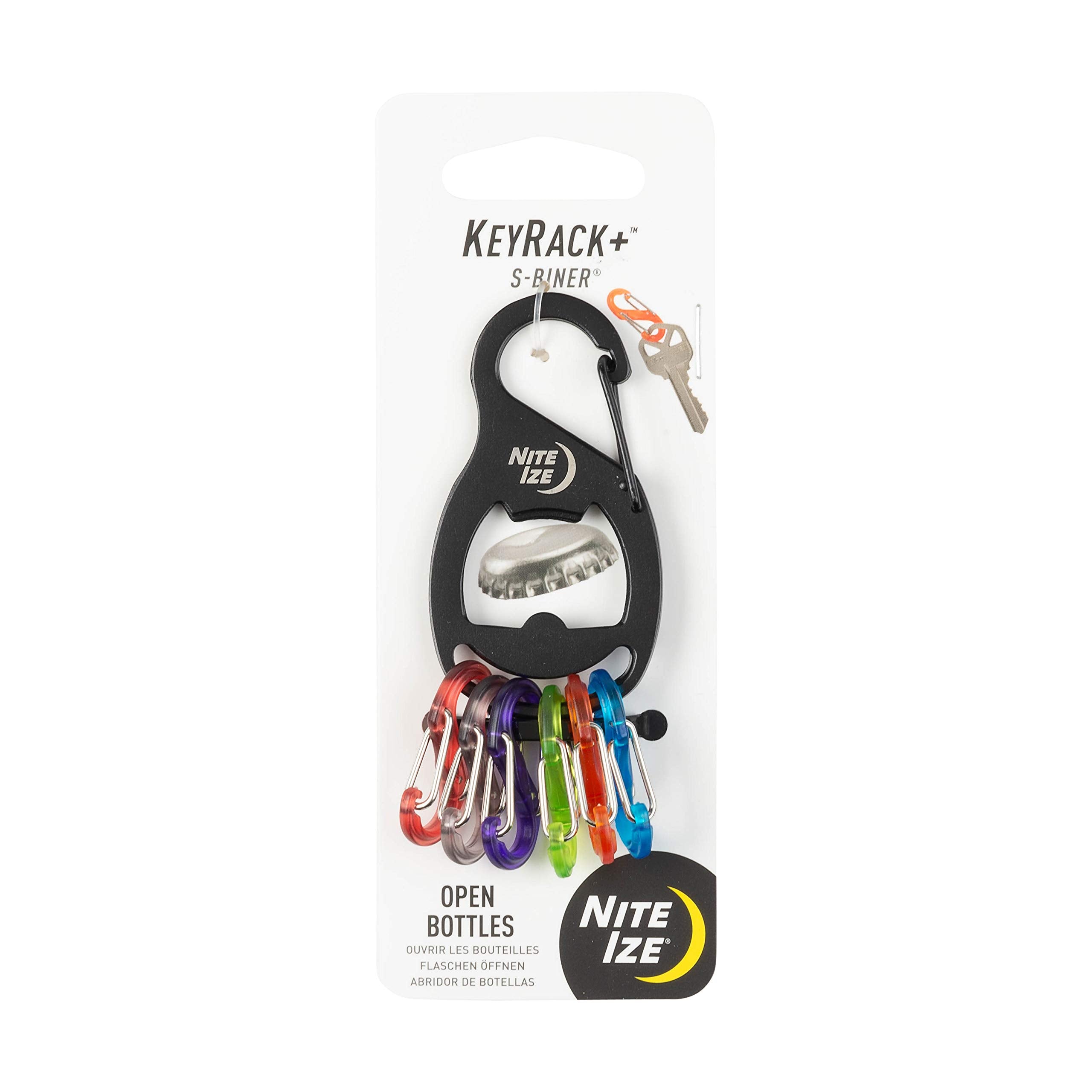 Nite Ize KeyRack with S-Biner stainless steel body keeps keys secure.