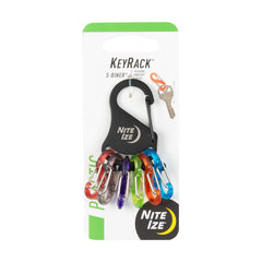 Nite Ize KeyRack steel S-Biner pack keeps keys organized and secure.